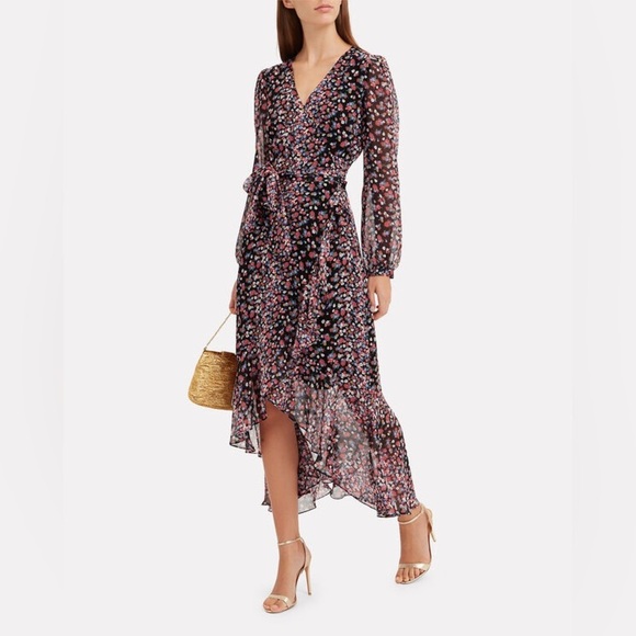 INTERMIX Sybil Silk Floral Dress (D4) - Picture 3 of 10